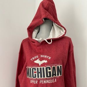 Red Michigan Hoodie